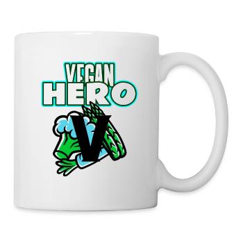 VEGAN HERO - Tasse - Weiß - Rechts
