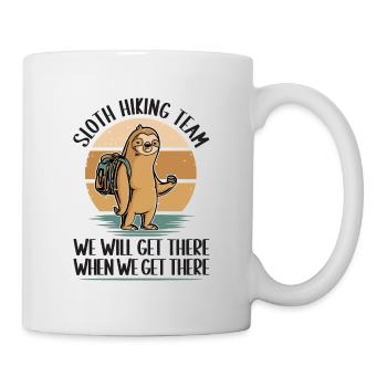 Herzschlag Bergsteiger mit Hund Wanderer Berg - Tasse - Weiß - Rechts