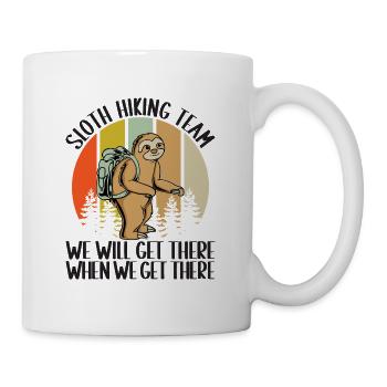 Herzschlag Bergsteiger mit Hund Wanderer Berg - Tasse - Weiß - Rechts