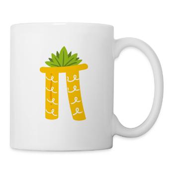 Pi comme ananas en blanc - Mug blanc - blanc - Droite