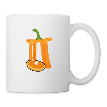 Pi comme un gâteau en blanc - Mug blanc - blanc - Droite