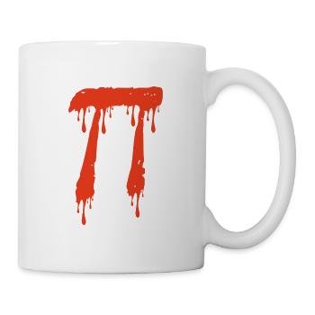 Bloody Pi à Halloween en blanc - Mug blanc - blanc - Droite