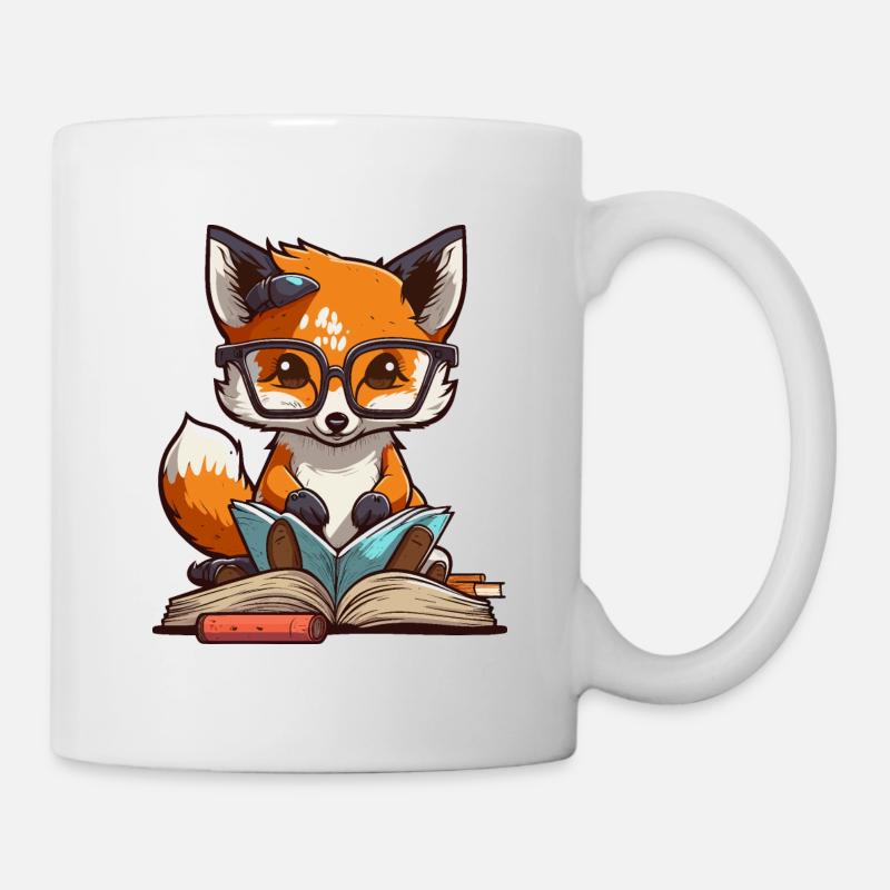 Renard livresque - Mug blanc - blanc