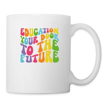 L’éducation est votre porte vers l’avenir blanc - Mug blanc - blanc - Droite