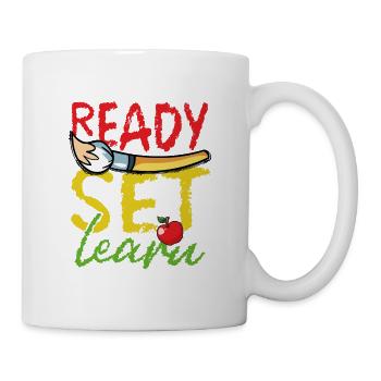 Ready-to-use learning set in white - Mug - white - Right