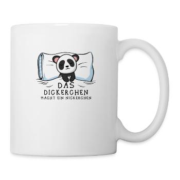 Dickerchen macht Nickerchen Panda - Tasse - Weiß - Rechts