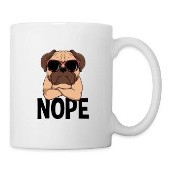 Nope Pug Dog Nö Einfach Nö - Mug - white - Right