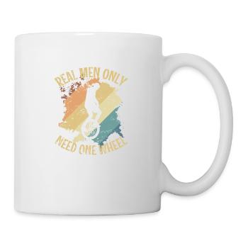 Real Men only Need one Wheel Unicycle Balance - Mug - white - Right