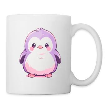 Süßer Chibi Pinguin - Niedliches Cartoon-Design - Tasse - Weiß - Rechts