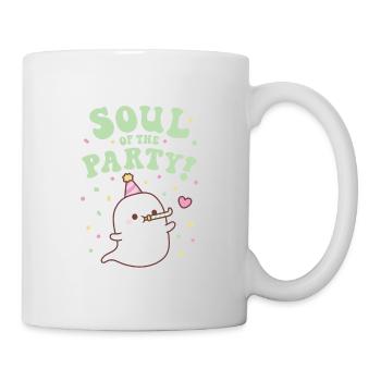 Cute Ghost Soul OF The Party Funny Pun - Mug - white - Right