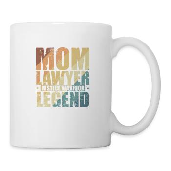Maman Avocat Justice Guerrier Légende Juriste - Mug blanc - blanc - Droite