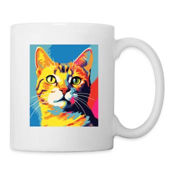 Tenue de chat chat à poil court pour les amoureux des chats - Mug blanc - blanc - Droite