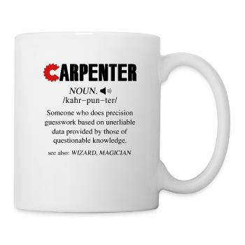 Carpenter Definition - Mug - white - Right