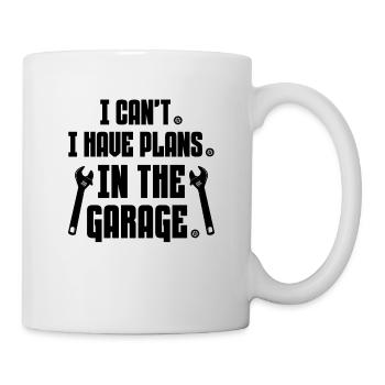 Car Mechanic - I Can't I Have Plans In The Garage - Mug - white - Right