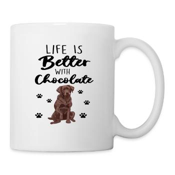 Life Is Better With Chocolate Lab - Mug - white - Right