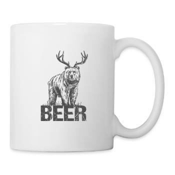 Bear And Deer - Tasse - Weiß - Rechts