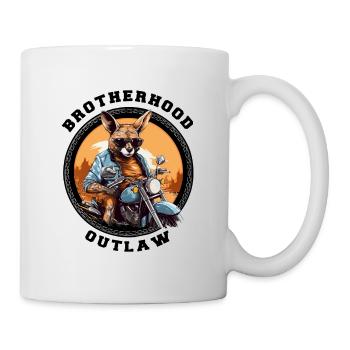 Kangaroo Motorcycle Brotherhood Outlaw - Mug blanc - blanc - Droite