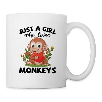 Just A Girl Who Loves Monkeys - Mug - white - Right
