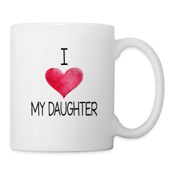 I Love My Daughter - Mug - white - Right