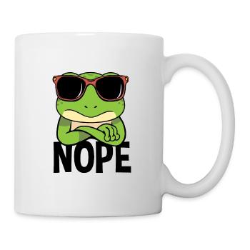 Nope Grenouille Nope Simple Nope - Mug blanc - blanc - Droite
