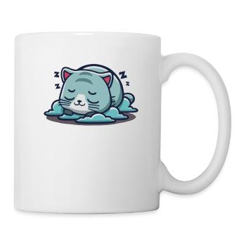 A cute kawaii kitten in a nap - Mug - white - Right