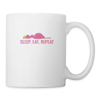 Sleep, Eat, Repeat Pajamas Pajamas - Mug - white - Right