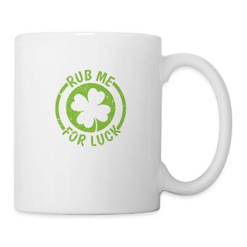 Rub Me for Luck St. Patrick's Day - Mug - white - Right
