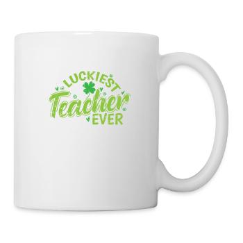 L’enseignant le plus chanceux de tous les temps La Saint-Patrick - Mug blanc - blanc - Droite