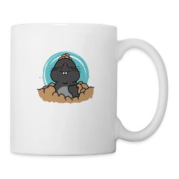 Mole rejoices animal mound - Mug - white - Right