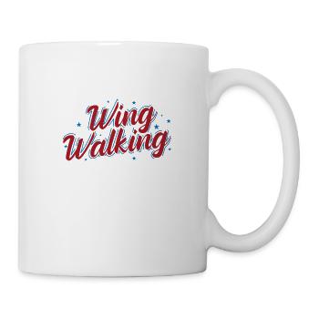 Wing Walking Spaß Hobby - Tasse - Weiß - Rechts