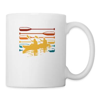 Rudermannschaft In Einem Gelben Kanu - Tasse - Weiß - Rechts