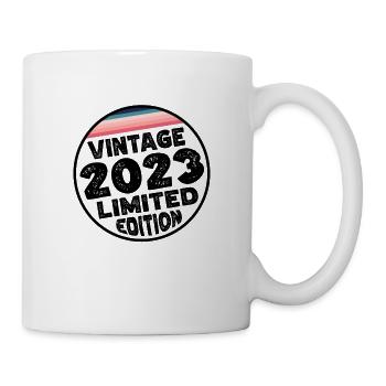 Vintage 2023 Babys Babyparty Kinderparty - Tasse - Weiß - Rechts