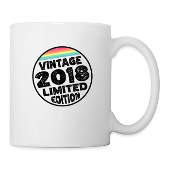 Vintage 2018 Geburtstag Geschenk Kinderparty - Tasse - Weiß - Rechts