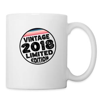 Vintage 2018 Birthday Gift Children's Party - Mug - white - Right