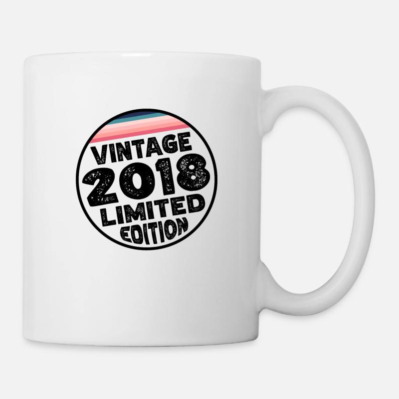 Vintage 2018 Geburtstag Geschenk Kinderparty - Tasse - Weiß