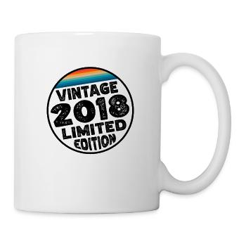 Vintage 2018 Geburtstag Geschenk Kinderparty - Tasse - Weiß - Rechts