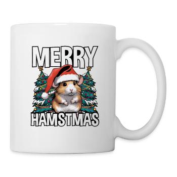 Hamstmas blancs mignons et joyeux - Mug blanc - blanc - Droite