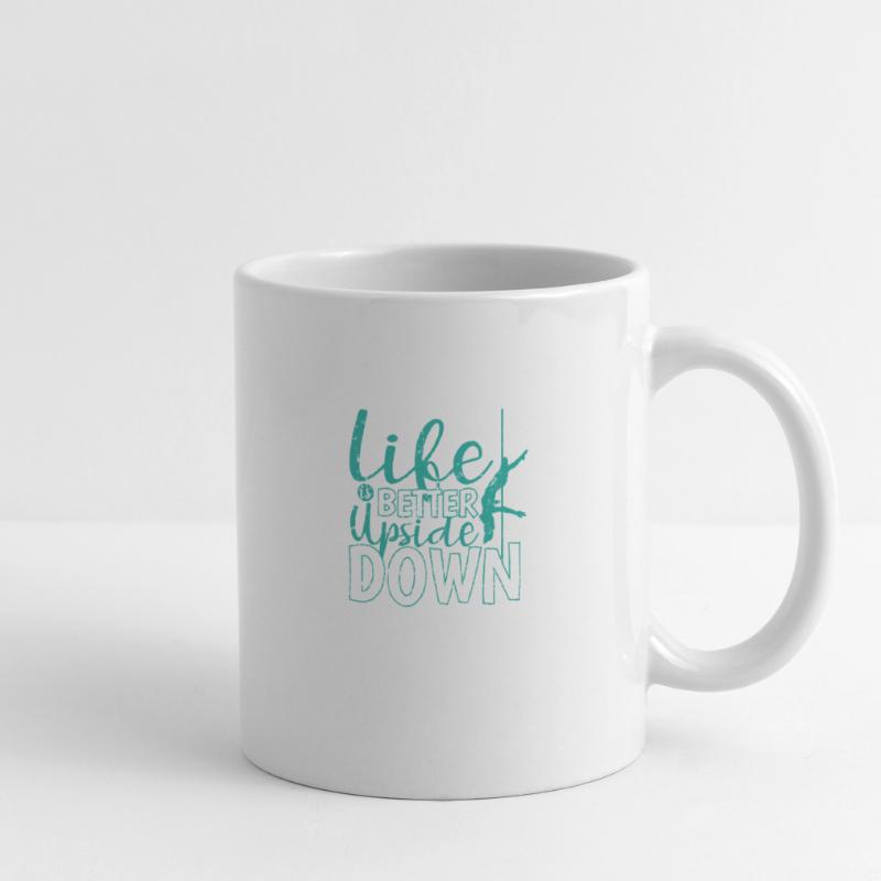 Comme Better upside down pole dance pole dance pole Mug blanc