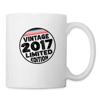 Vintage 2017 Geburtstag Geschenk Kinderparty - Tasse - Weiß - Rechts