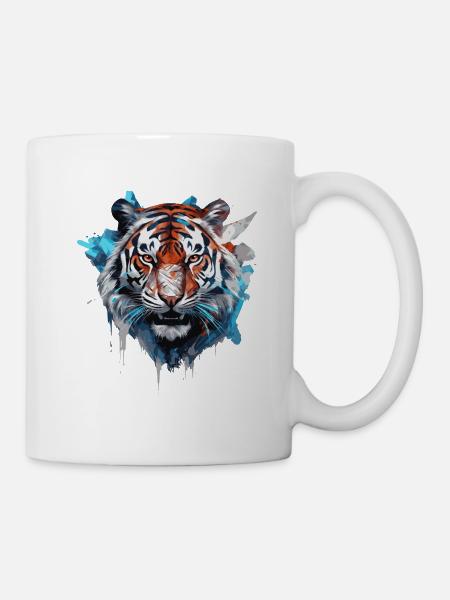 Tiger Head - Mug - white