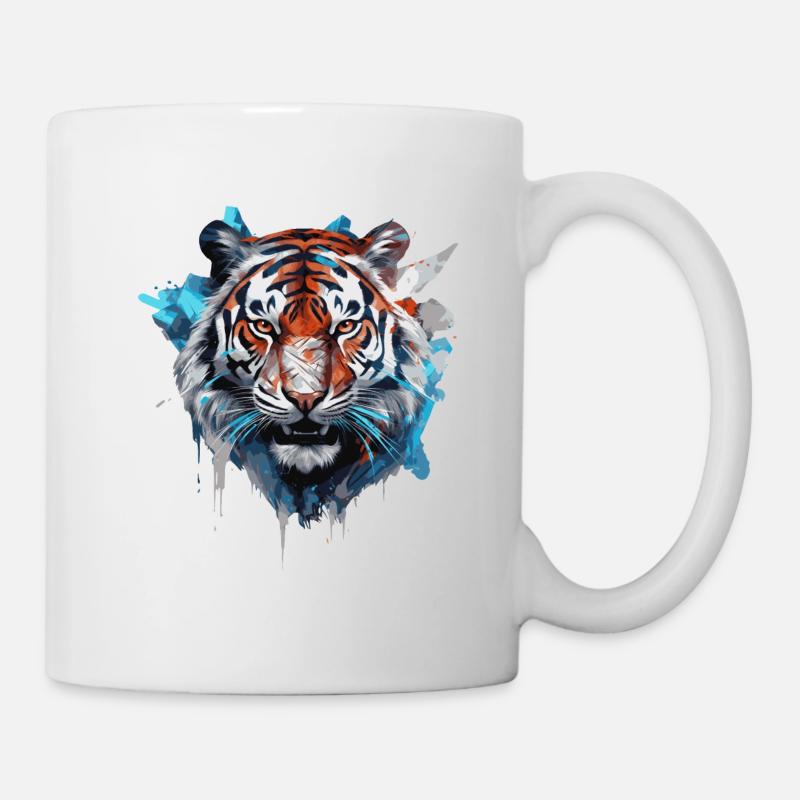 Tiger Head - Mug - white