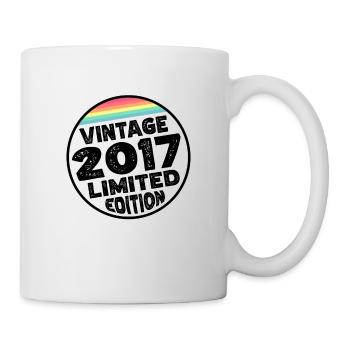Vintage 2017 Geburtstag Geschenk Kinderparty - Tasse - Weiß - Rechts