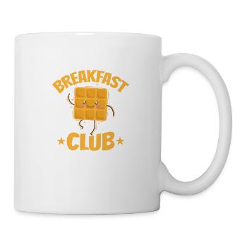 Breakfast Club Waffeln Snack Bäcker - Tasse - Weiß - Rechts