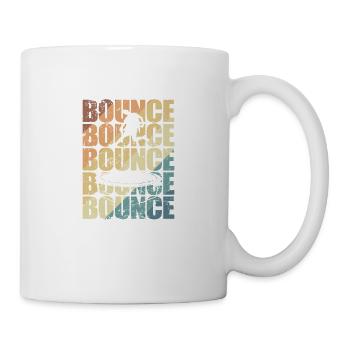 Bounce Trampolin springen Sport Hobby - Tasse - Weiß - Rechts