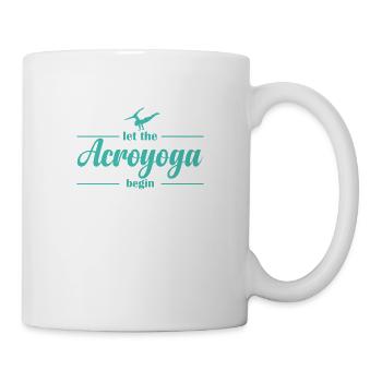 que l’Acroyoga commence le sport de remise en forme - Mug blanc - blanc - Droite