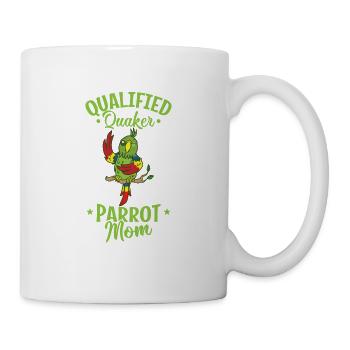 Qualified Quaker Parrot Mom Animal Bird - Mug - white - Right