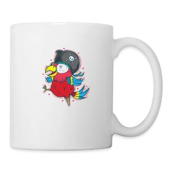 Parrot, Pirate, Bird, Talking, Animal - Mug - white - Right