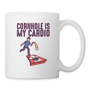 Cornhole est mon cardio cornhole sacs Cornhole - Mug blanc - blanc - Droite