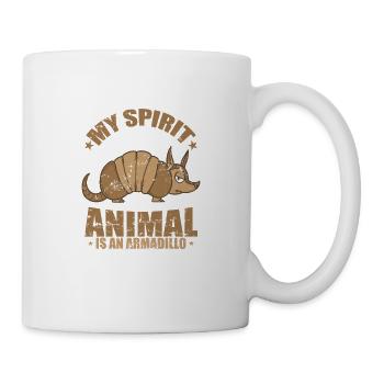 My Spirit Animal is an Armadillo mammal - Mug - white - Right