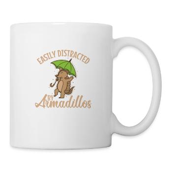 Easily Distracted by Armadillos Mammal - Mug - white - Right